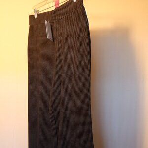 Magaschoni Women's Geometric Black/Grey Trousers, Size Medium (30" Waist) NWTs